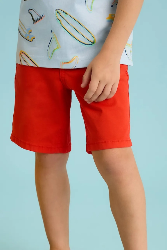 Mayoral pantaloni scurți copii 204.5J.Mini.PPYA rosu