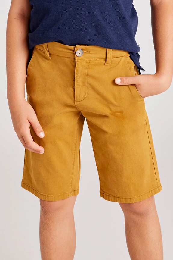 Παιδικό σορτς Mayoral bermudy chino basic 242.7A.Junior.PPYA κίτρινο