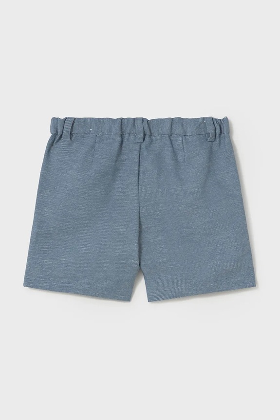 Mayoral pantaloni scurți din amestec de in pentru copii 1240.3A.Baby.PPYA albastru SS25