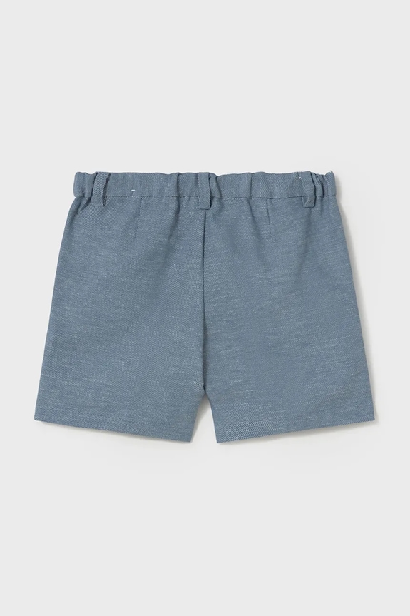 Mayoral pantaloni scurți din amestec de in pentru copii 1240.3A.Baby.PPYA albastru SS25