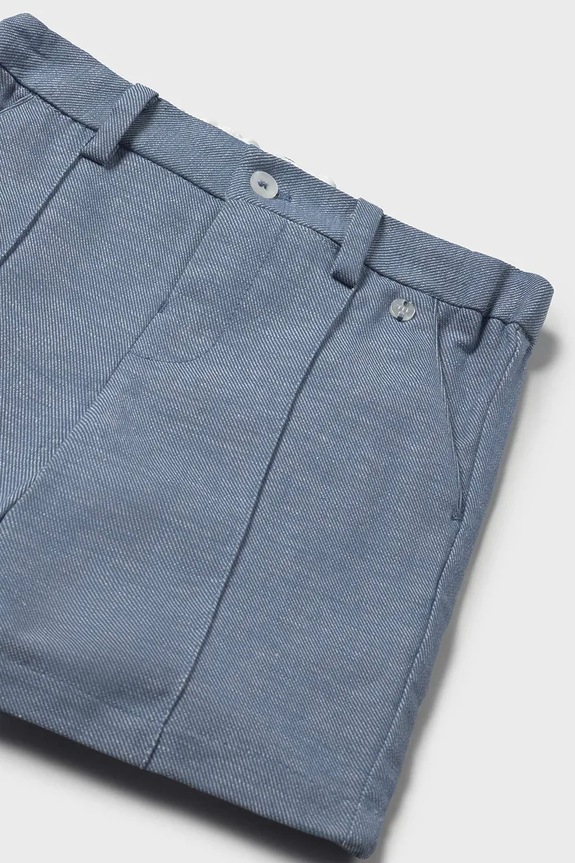 Băieți Mayoral pantaloni scurți din amestec de in pentru copii 1240.3A.Baby.PPYA albastru