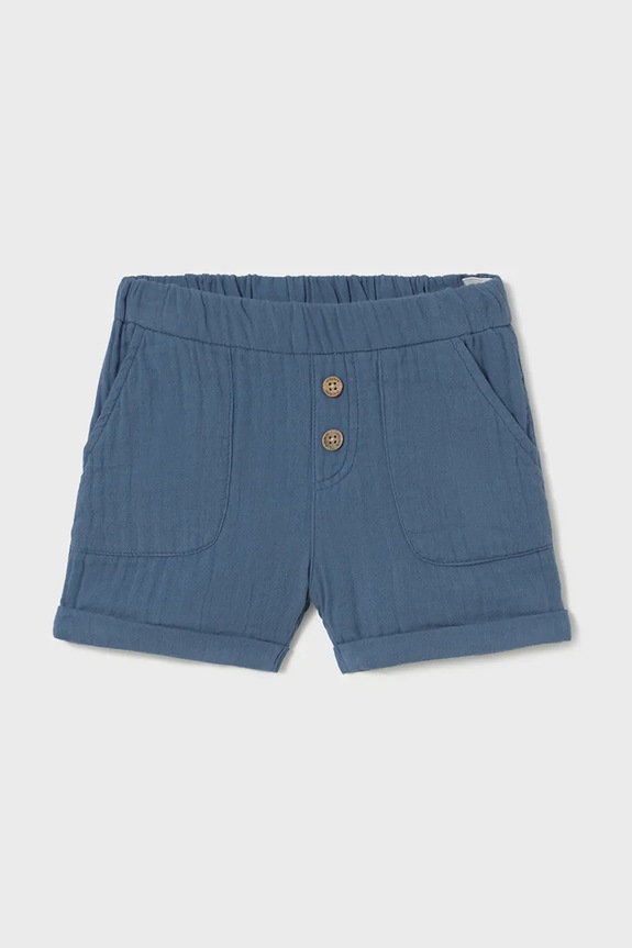 Παιδικό βαμβακερό σορτς Mayoral casual σκούρο μπλε 1241.3C.Baby.PPYA