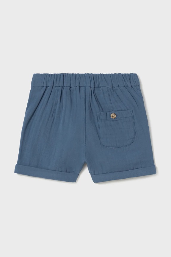 Παιδικό βαμβακερό σορτς Mayoral 1241.3C.Baby.PPYA σκούρο μπλε SS25