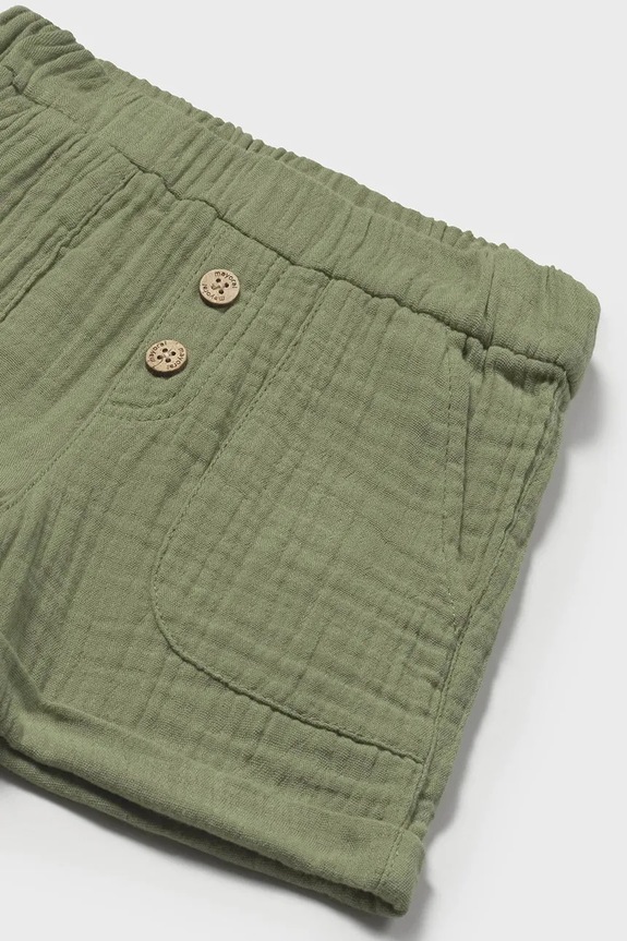 Παιδικό βαμβακερό σορτς Mayoral πράσινο 1241.3C.Baby.PPYA