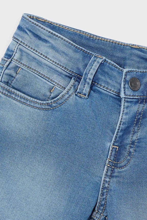 CHLAPEC Dětské riflové kraťasy Mayoral soft denim 3218.5B.Mini.PPYA modrá