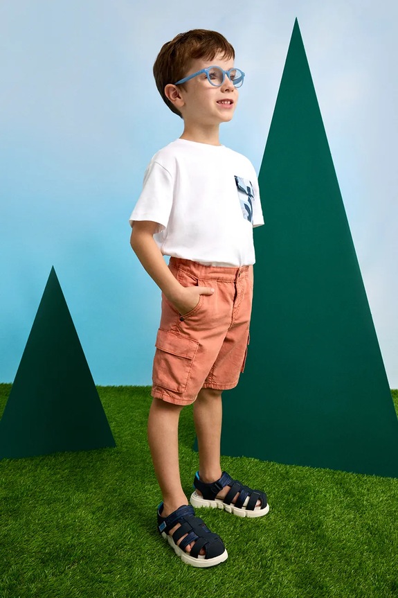 Παιδικό σορτς Mayoral cargo casual πορτοκαλί 3220.5D.Mini.PPYA