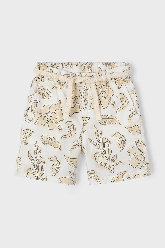 Mayoral pantaloni scurti copii 3221.5E.Mini.PPYA bej SS25