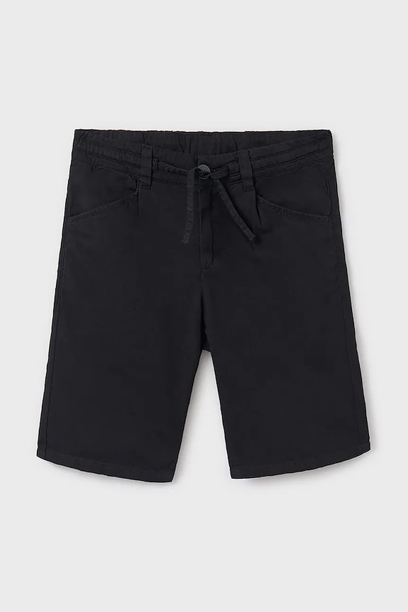 Mayoral pantaloni scurți din bumbac pentru copii 6205.7C.Junior.PPYA negru SS25