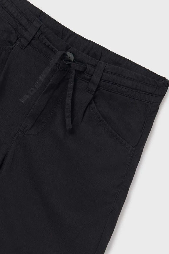 Mayoral pantaloni scurți din bumbac pentru copii negru 6205.7C.Junior.PPYA