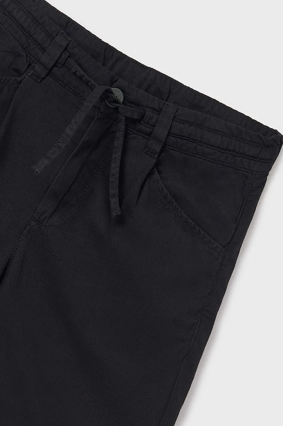 Mayoral pantaloni scurți din bumbac pentru copii negru 6205.7C.Junior.PPYA