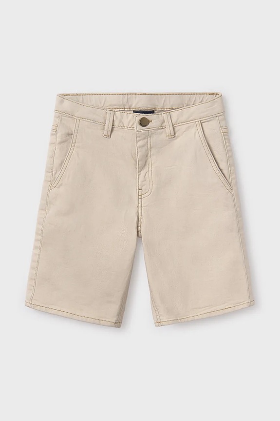 Παιδικό σορτς Mayoral 6206.7D.Junior.PPYA μπεζ SS25