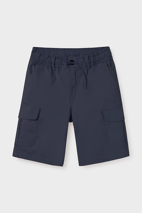 Παιδικό λινό σορτς Mayoral cargo casual σκούρο μπλε 6208.7D.Junior.PPYA