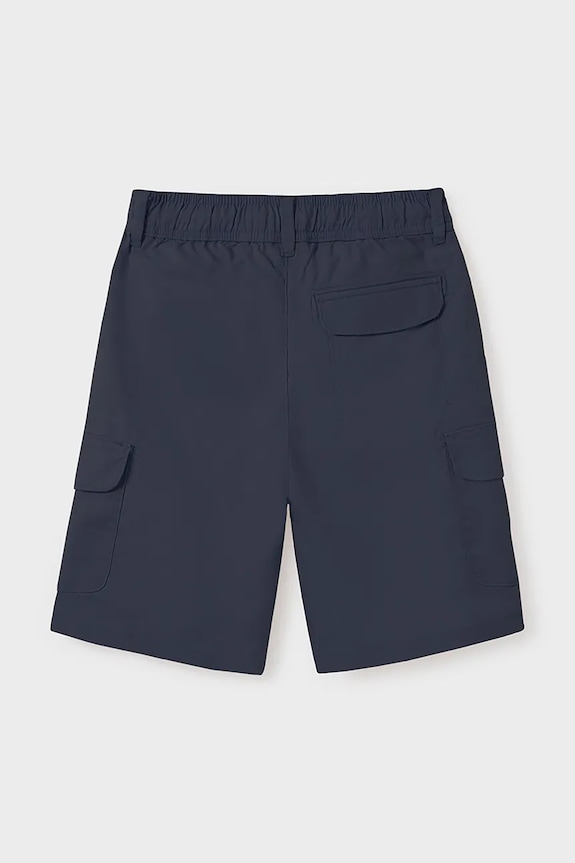 Παιδικό λινό σορτς Mayoral cargo 6208.7D.Junior.PPYA σκούρο μπλε SS25