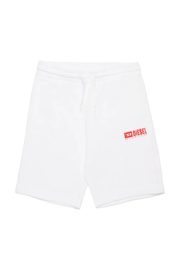 Παιδικό βαμβακερό σορτς Diesel PBASESHORT SHORTS βαμβάκι λευκό J02236
