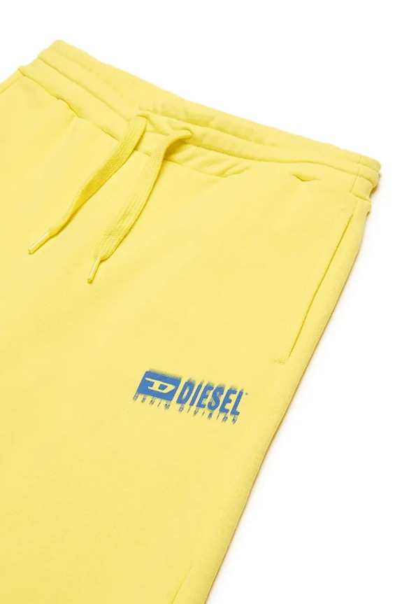 Αγορίστικα Παιδικό βαμβακερό σορτς Diesel PBASESHORT SHORTS J02236 κίτρινο