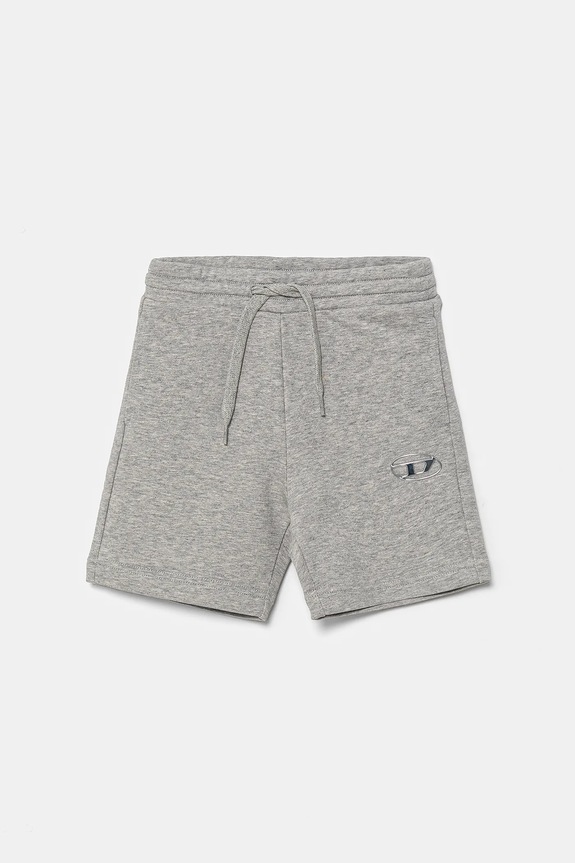 Diesel szorty bawełniane dziecięce PMACISHORT SHORTS aplikacja szary J02239