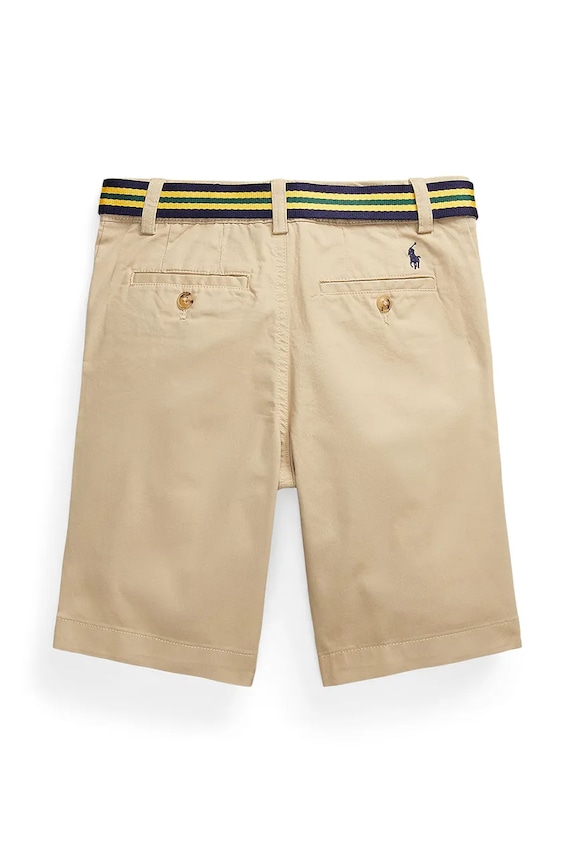 Detské bavlnené šortky Polo Ralph Lauren 323863960005 béžová SS26