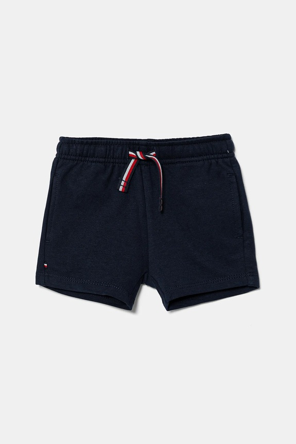 Tommy Hilfiger szorty niemowlęce z elastanem granatowy KN0KN02026.PPYA