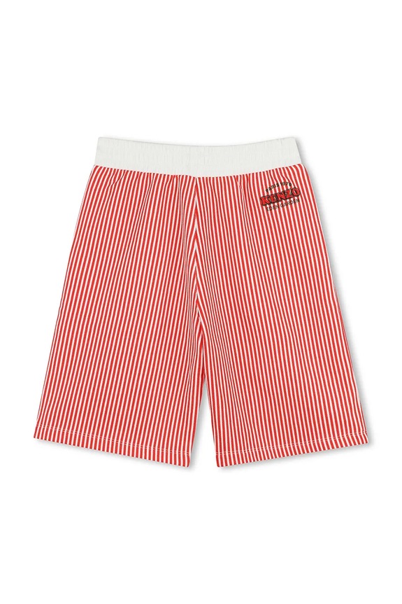 Otroške bombažne kratke hlače Kenzo Kids K61121.162 rdeča SS25
