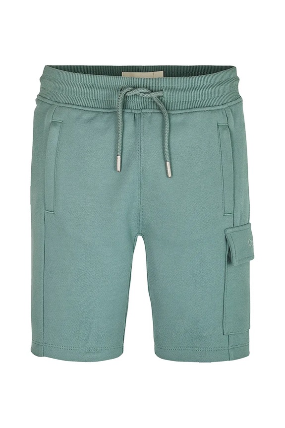 Calvin Klein Jeans szorty bawełniane dziecięce IB0IB02440.PPYA turkusowy SS25