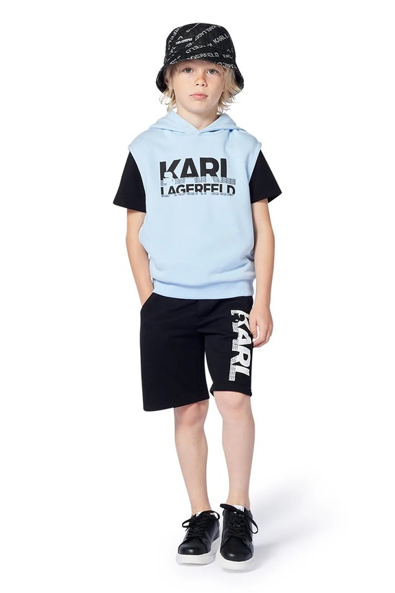 Karl Lagerfeld szorty dziecięce dzianina czarny Z30413.114.150