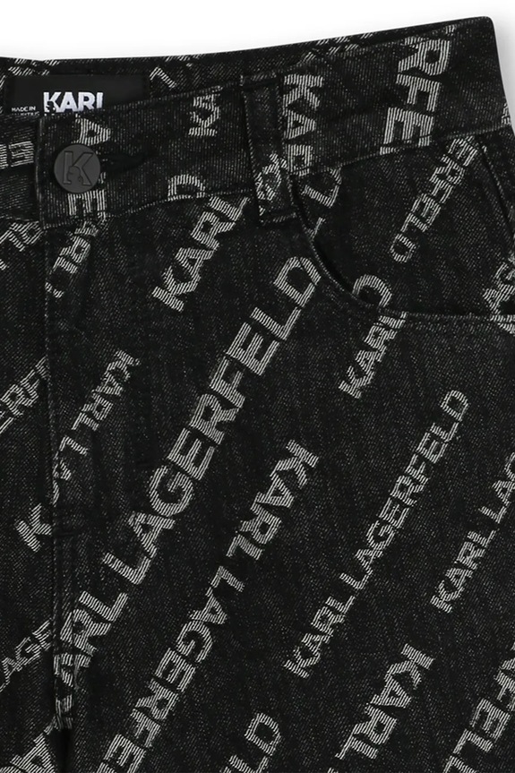 Karl Lagerfeld gyerek farmer rövidnadrág fekete Z30415.126.150