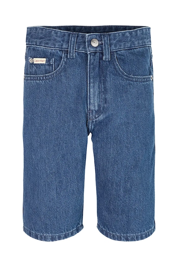 Dječje traper kratke hlače Calvin Klein Jeans IB0IB02425.PPYA plava SS25
