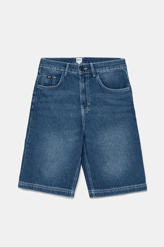 Otroške kratke hlače iz jeansa BOSS Casual modra J51994.162.174