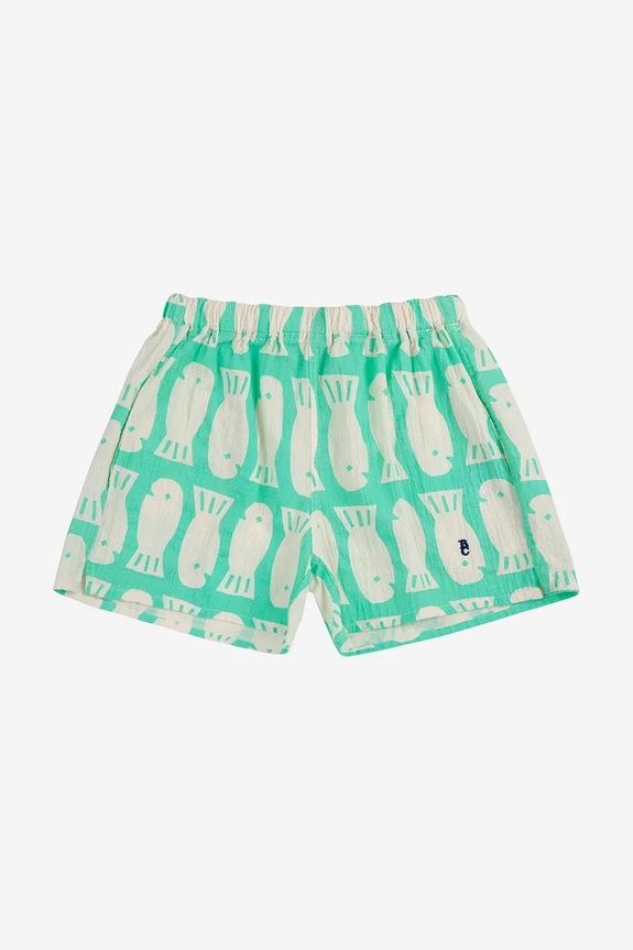 Bobo Choses shorts di lana bambino/a Lucky Fish 125AC064 turchese SS25