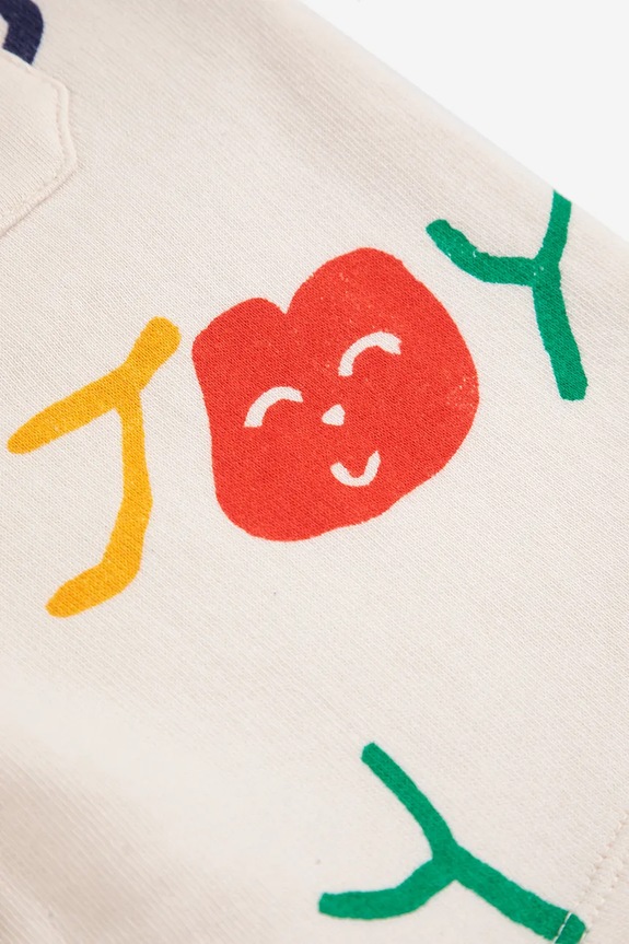 Παιδικό βαμβακερό σορτς Bobo Choses Smiling λευκό 125AC056