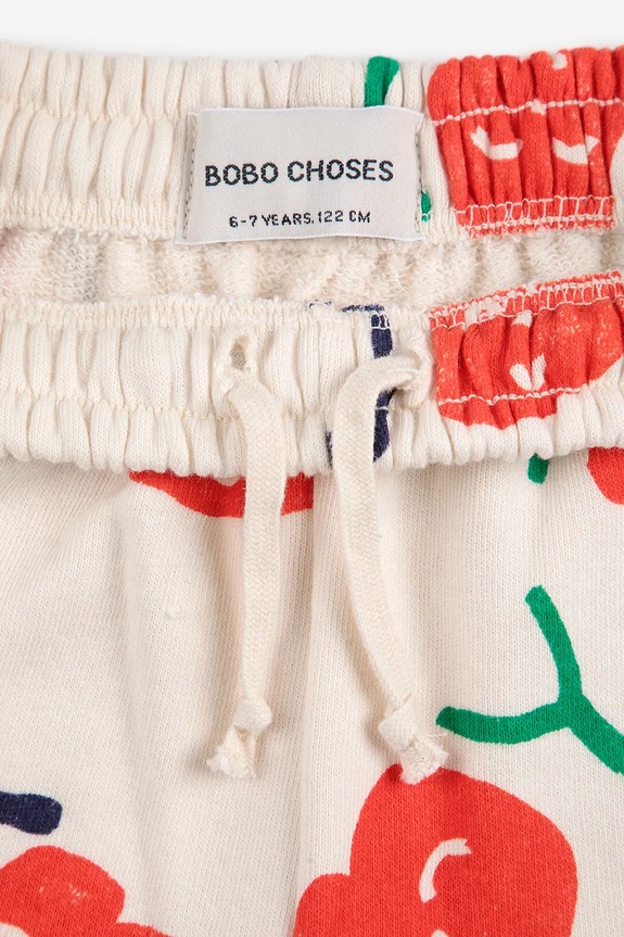 Παιδικό βαμβακερό σορτς Bobo Choses Smiling 125AC056 λευκό