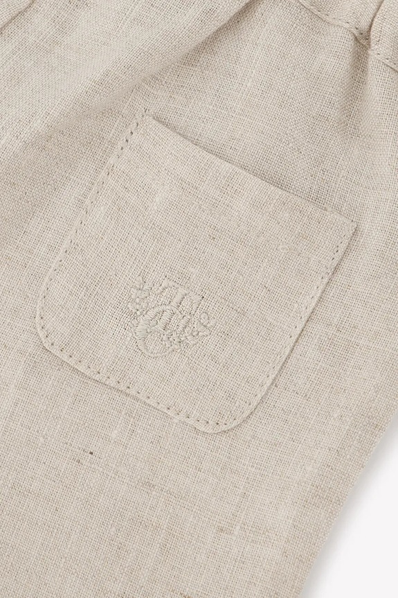 Dečki Lanene hlače za dojenčke Tartine et Chocolat CA22051.80.94 bež