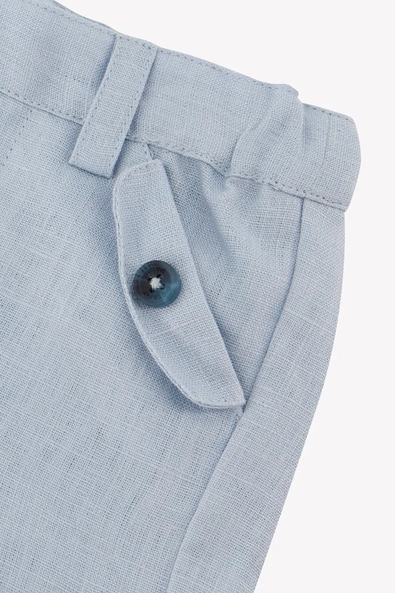 Otroške lanene kratke hlače Tartine et Chocolat modra CA26061.104