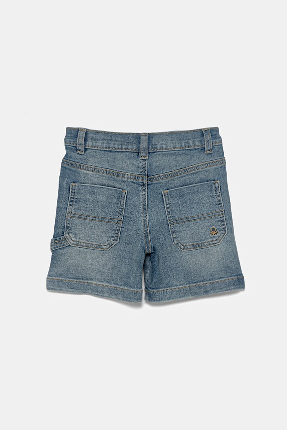 United Colors of Benetton pantaloni scurti din denim pentru copii 4PORG902I.P.Seasonal albastru SS25