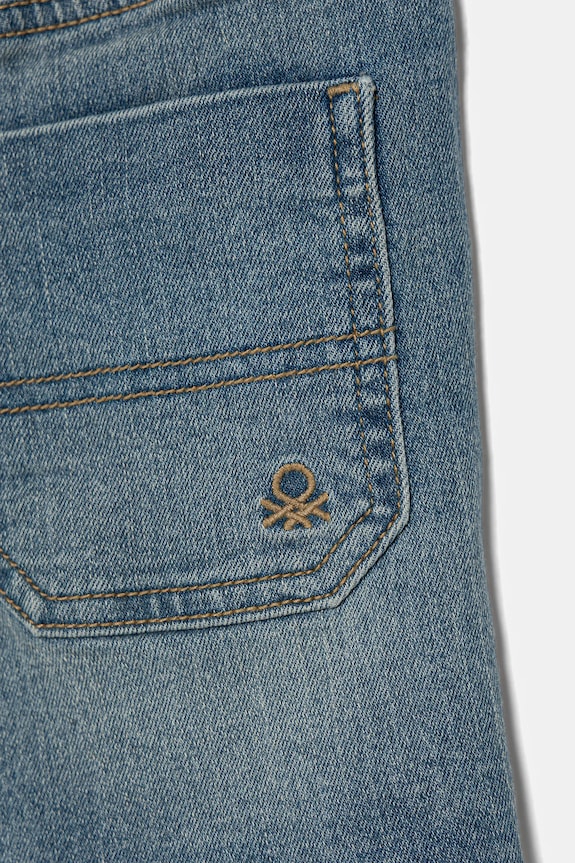 Băieți United Colors of Benetton pantaloni scurti din denim pentru copii 4PORG902I.P.Seasonal albastru