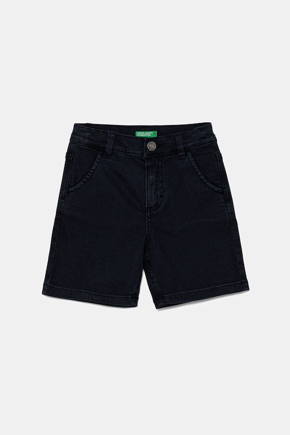 Detské rifľové krátke nohavice United Colors of Benetton rifľovina tmavomodrá 4QNJG902M.P.Seasonal