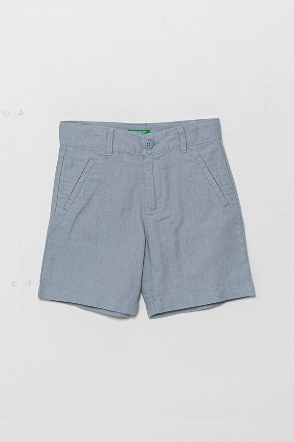 Παιδικό λινό σορτς United Colors of Benetton casual μπλε 43WBG901G.P.Seasonal