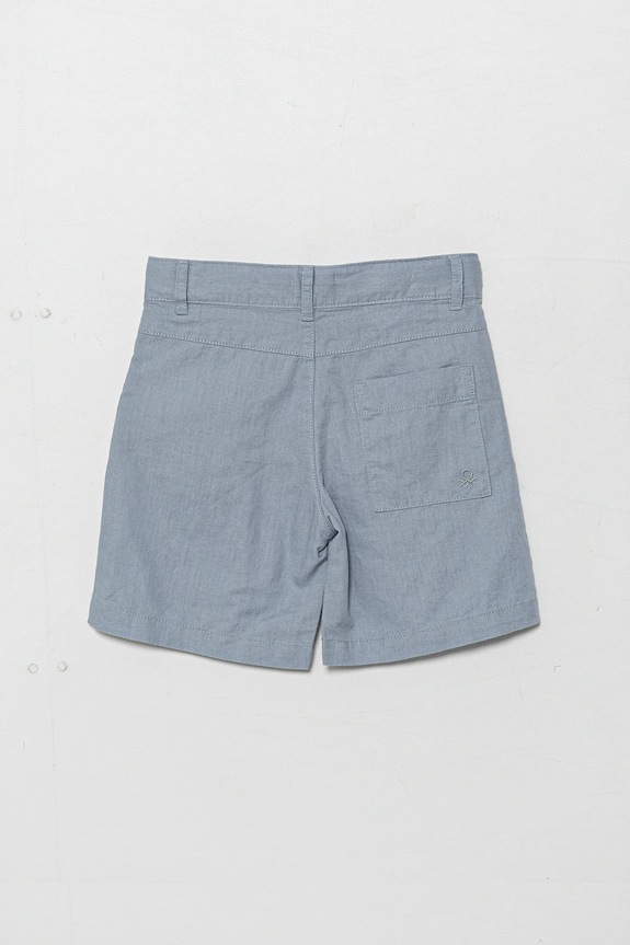 Παιδικό λινό σορτς United Colors of Benetton 43WBG901G.P.Seasonal μπλε SS25
