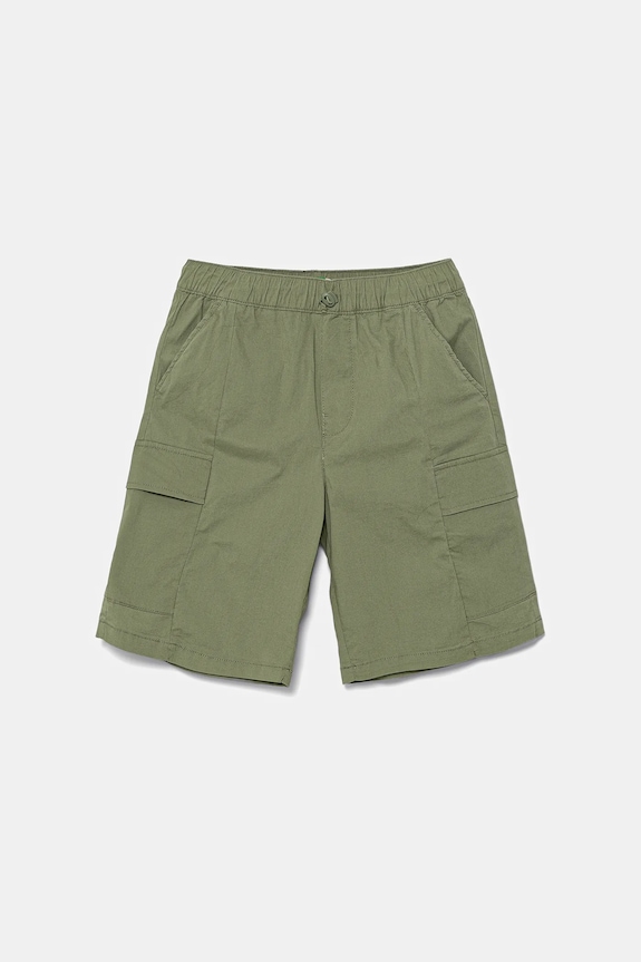 Detské krátke nohavice United Colors of Benetton s elastanom zelená 4L2VC9046.G.Seasonal