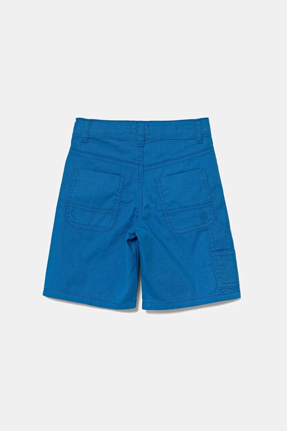 Detské bavlnené šortky United Colors of Benetton 47RGG901Y.P.Seasonal modrá SS25
