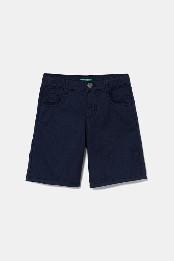 Detské bavlnené šortky United Colors of Benetton bavlna tmavomodrá 47RGG901Y.P.Seasonal