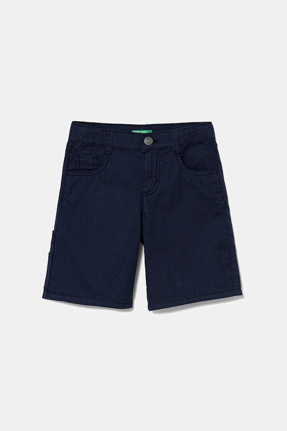 Detské bavlnené šortky United Colors of Benetton bavlna tmavomodrá 47RGG901Y.P.Seasonal