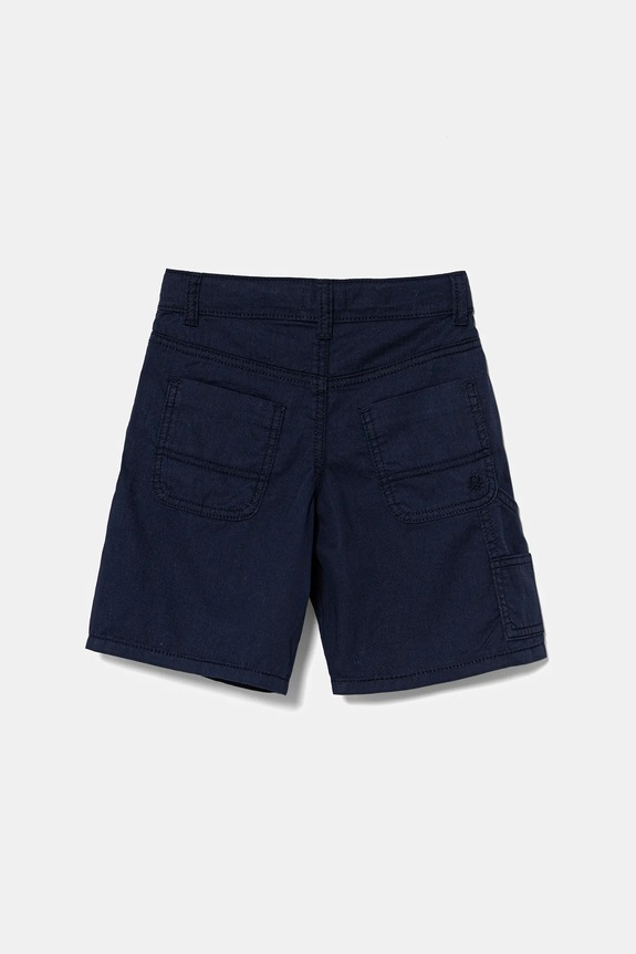 Detské bavlnené šortky United Colors of Benetton 47RGG901Y.P.Seasonal tmavomodrá SS25