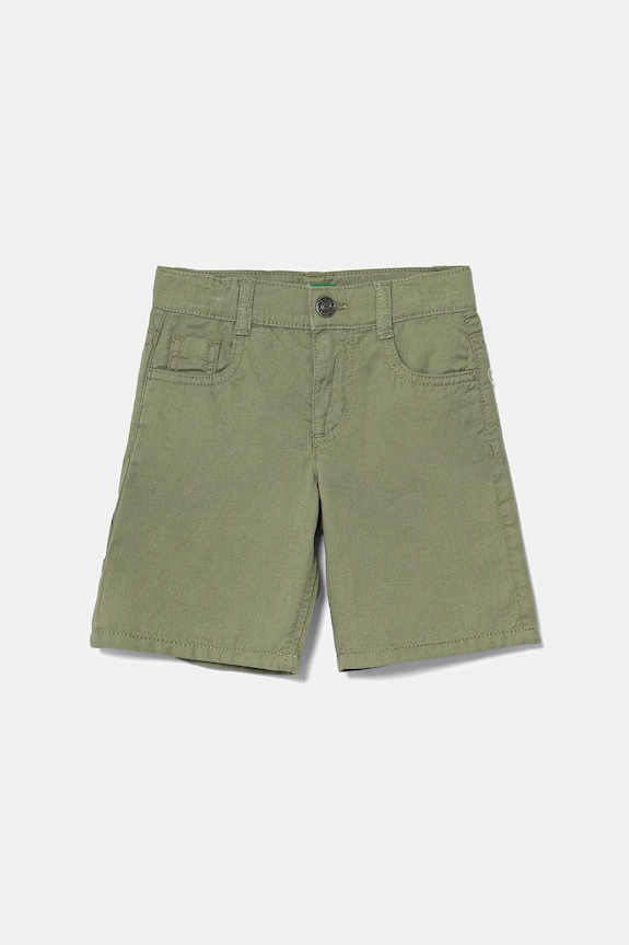 Παιδικό βαμβακερό σορτς United Colors of Benetton casual πράσινο 47RGG901Y.P.Seasonal