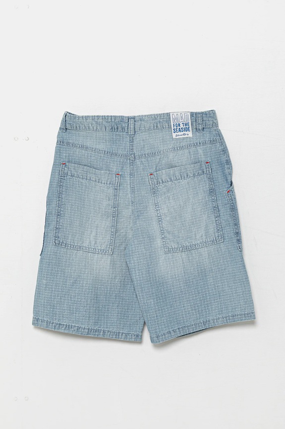 United Colors of Benetton pantaloni scurți din denim pentru copii 43Z9C9042.G.Seasonal albastru SS25