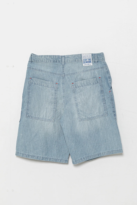 United Colors of Benetton pantaloni scurți din denim pentru copii 43Z9C9042.G.Seasonal albastru SS25