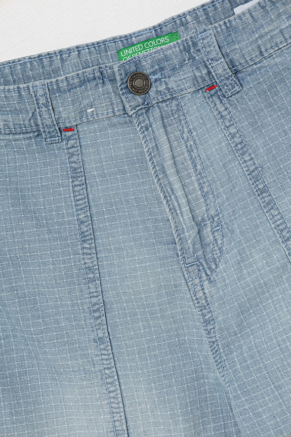 Băieți United Colors of Benetton pantaloni scurți din denim pentru copii 43Z9C9042.G.Seasonal albastru