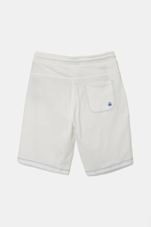 Dětské bavlněné šortky United Colors of Benetton 3BL0C903J.G.Seasonal bílá SS25