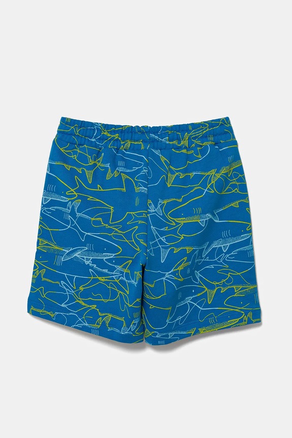 United Colors of Benetton szorty bawełniane dziecięce 32IEG901Y.P.Seasonal niebieski SS25