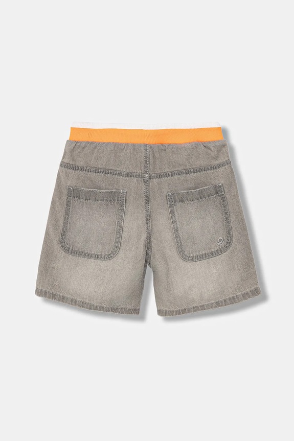 Otroške kratke hlače iz jeansa United Colors of Benetton 4AD7G902Y.P.Seasonal siva SS25